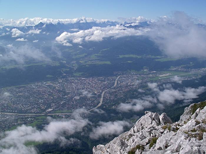 Luftbild von Innsbruck